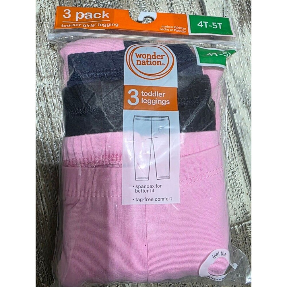 2 Packs Of Wonder Nation With 3 In Each Pack. Toddler Leggings